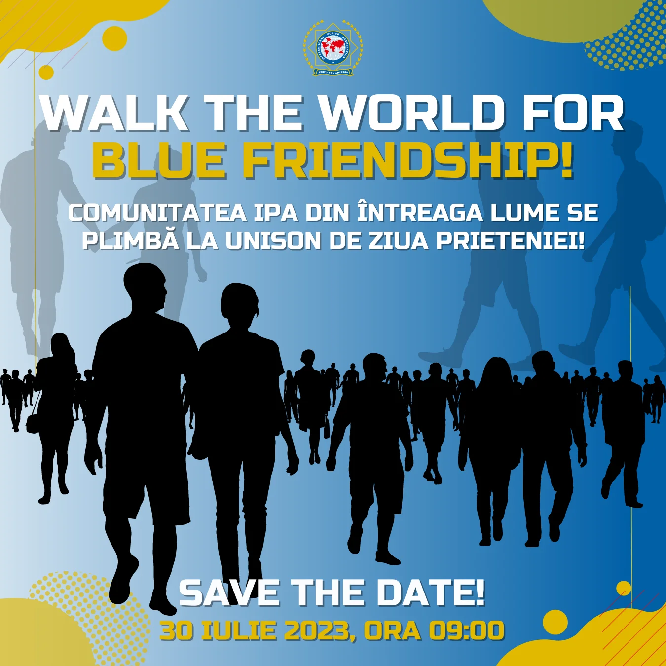 COMUNITATEA IPA DIN ÎNTREAGA LUME SE PLIMBĂ LA UNISON DE ZIUA PRIETENIEI, PE 30 IULIE 2023!